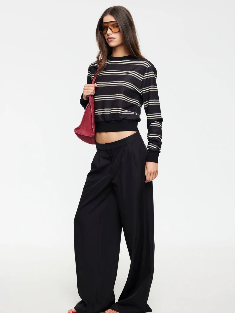 LIONESS | JETSET LONG SLEEVE | NOIR STRIPE | 1J - Picture 2 of 5